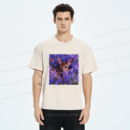Tokyo-Tiger Deer：Caught by Bambi Eyes Washed T-Shirt