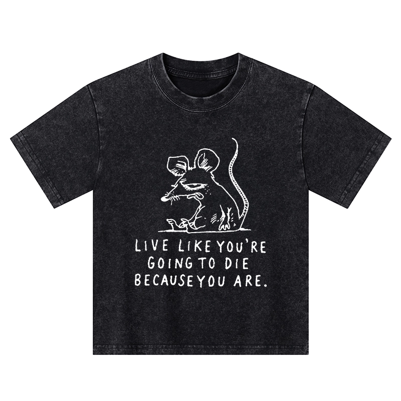 Tokyo-Tiger Funny Meme Sarcastic Rat Life Truth Kids Washed T-Shirt
