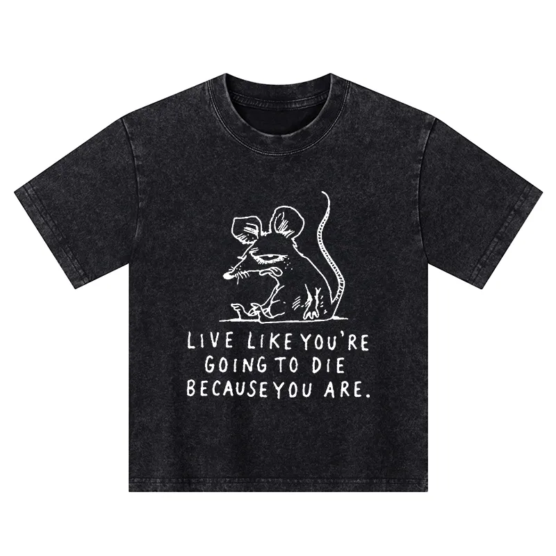 Tokyo-Tiger Funny Meme Sarcastic Rat Life Truth Kids Washed T-Shirt