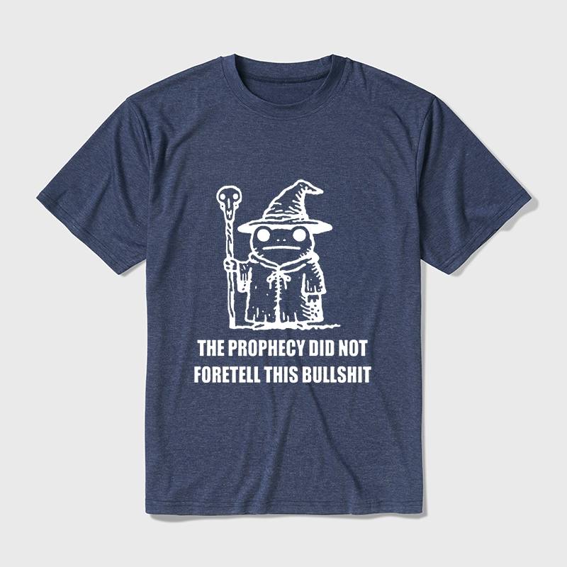 Tokyo-Tiger Funny Meme Wizard Frog Weird Prophecy Cotton Blend T-Shirt