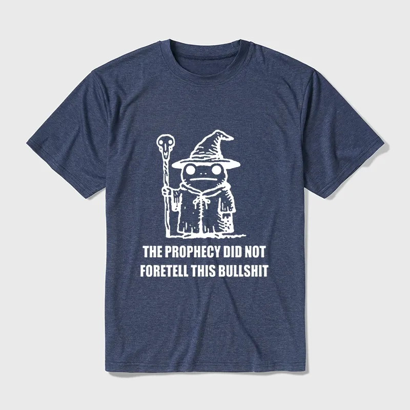 Tokyo-Tiger Funny Meme Wizard Frog Weird Prophecy Cotton Blend T-Shirt
