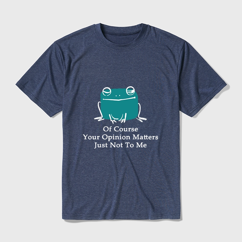 Tokyo-Tiger Cool Frog Unbothered By Others Opinions Cotton Blend T-Shirt