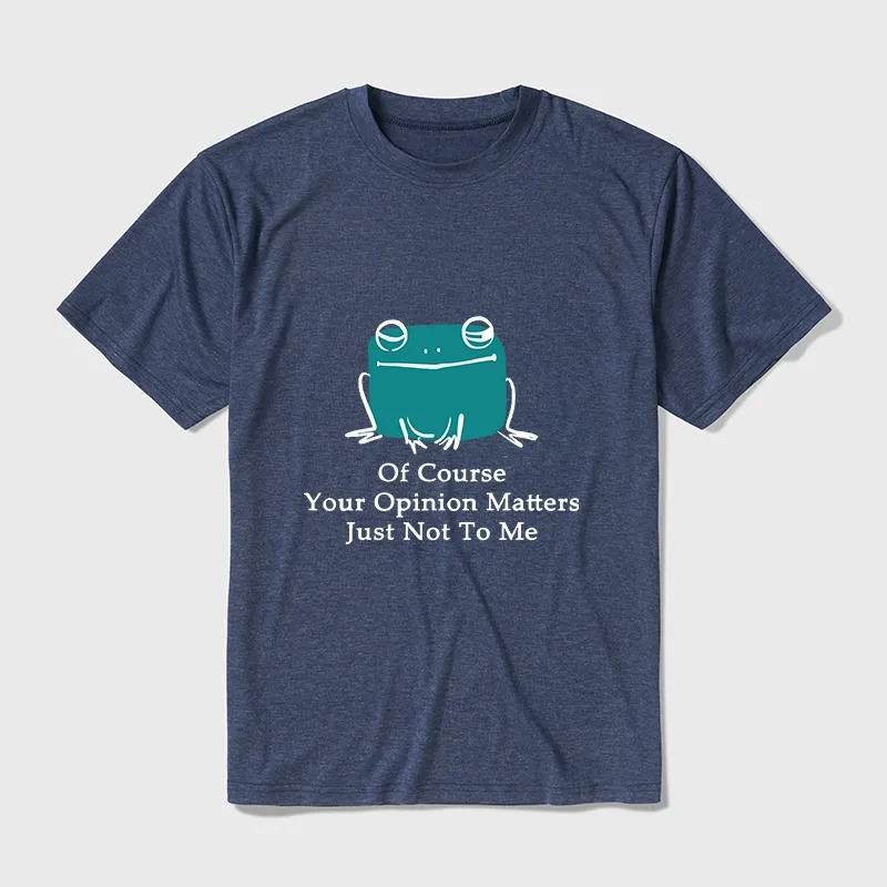 Tokyo-Tiger Cool Frog Unbothered By Others Opinions Cotton Blend T-Shirt