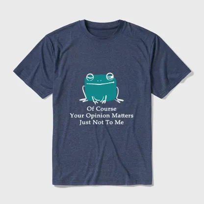 Tokyo-Tiger Cool Frog Unbothered By Others Opinions Cotton Blend T-Shirt