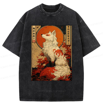 Tokyo-Tiger The Fox of Fates: A Tale of Nine Tails Washed T-Shirt