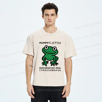 Tokyo-Tiger Mommy's Little Performative Frog Washed T-Shirt