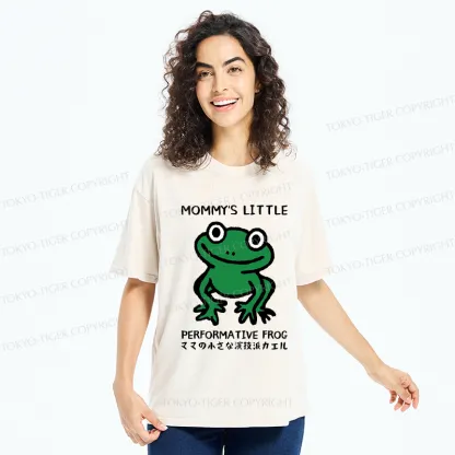 Tokyo-Tiger Mommy's Little Performative Frog Washed T-Shirt