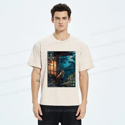 Tokyo-Tiger Fox Lord: Trespassing is not allowed! Washed T-Shirt