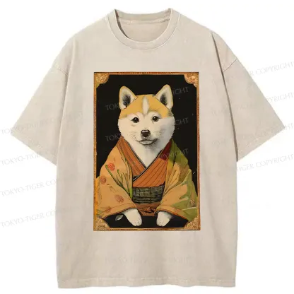 Tokyo-Tiger Elegant Mr. Dog Japan Washed T-Shirt