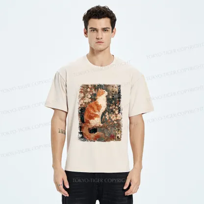 Tokyo-Tiger Ask The Wind, The Meaning Of Falling Blossoms Washed T-Shirt