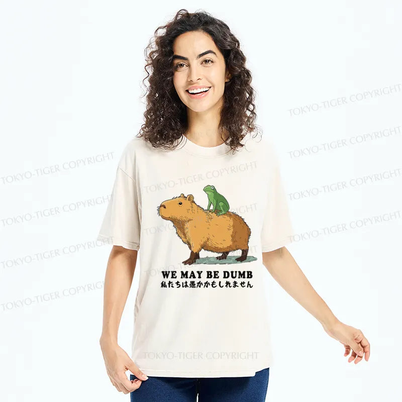 Tokyo-Tiger Dumb & Dumber Duo Washed T-Shirt