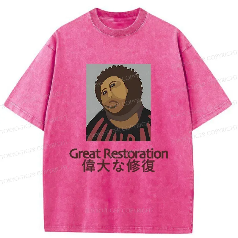 Tokyo-Tiger Great Restoration Washed T-Shirt