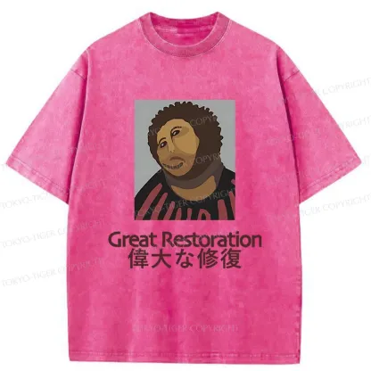 Tokyo-Tiger Great Restoration Washed T-Shirt