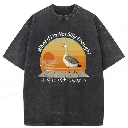 Tokyo-Tiger Not A Particularly Stupid Goose Washed T-Shirt