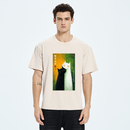 Tokyo-Tiger All Embraced by Transient Love Washed T-Shirt