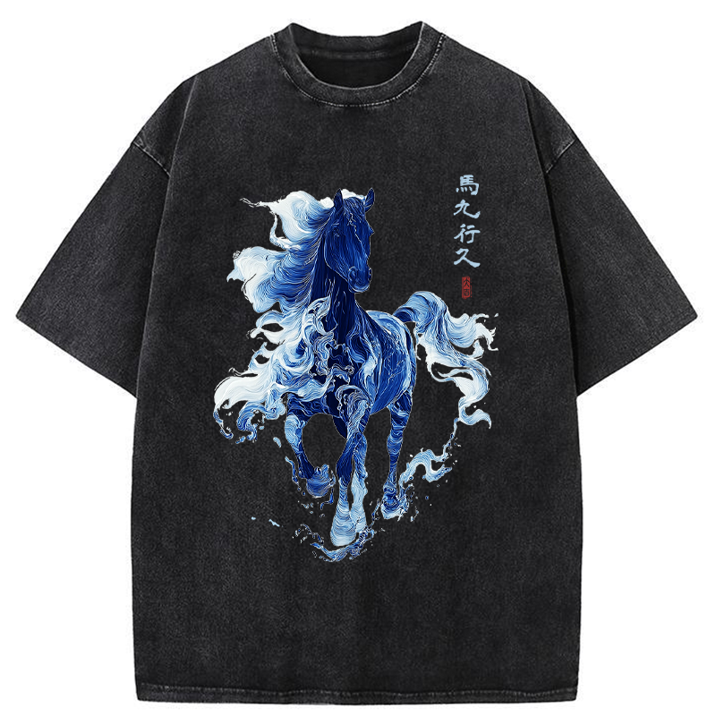 Tokyo-Tiger Everything goes smoothly Washed T-Shirt