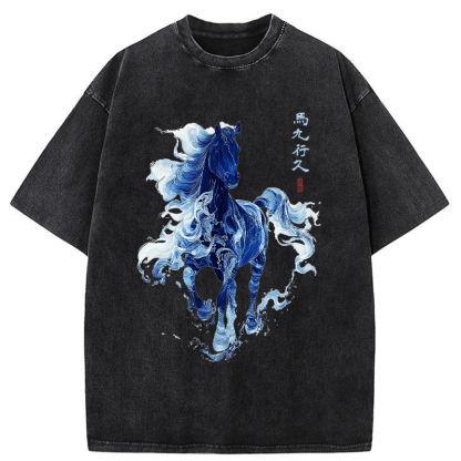 Tokyo-Tiger Everything goes smoothly Washed T-Shirt