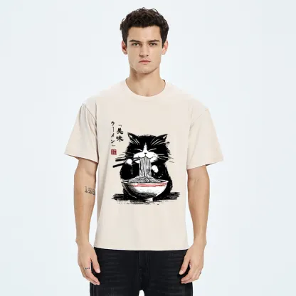 Tokyo-Tiger Eat, Slurp, Repeat Washed T-Shirt