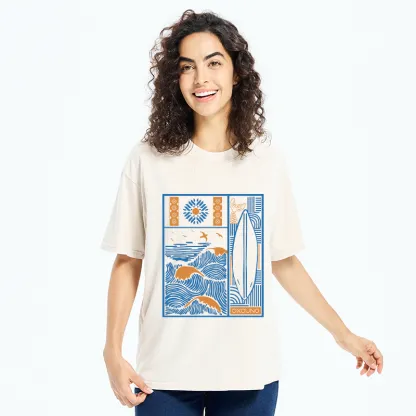Tokyo-Tiger Minimalist Art Washed T-Shirt