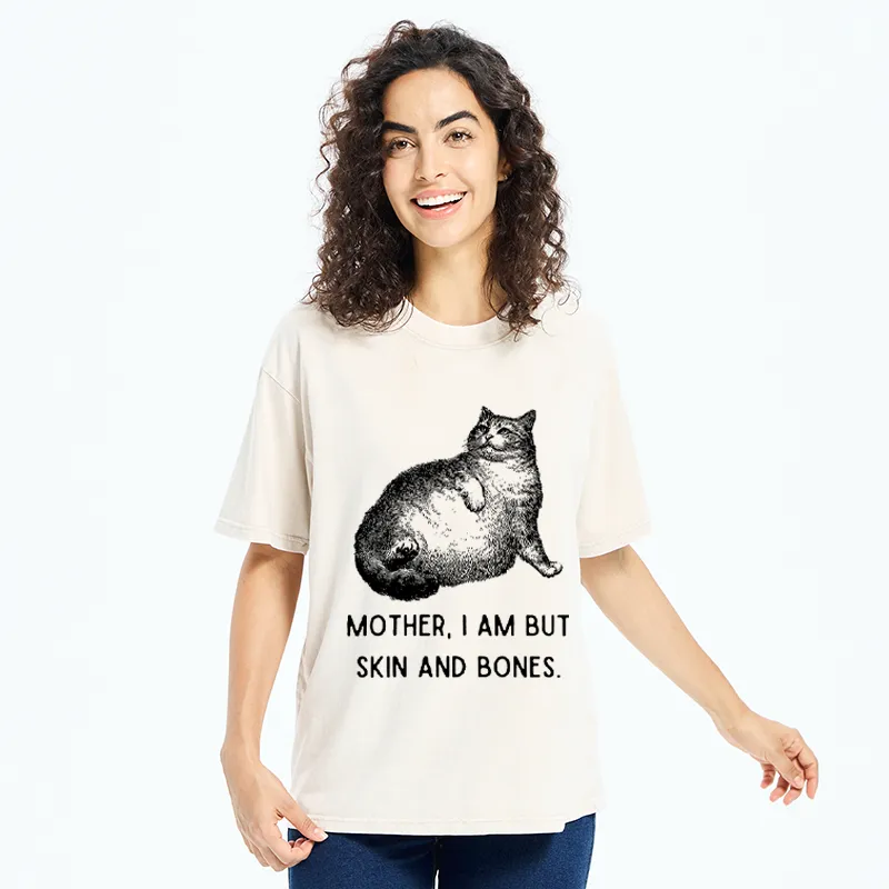 Tokyo-Tiger Skin & Bones Cat Washed T-Shirt