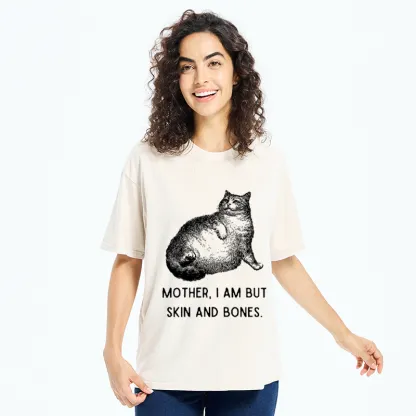 Tokyo-Tiger Skin & Bones Cat Washed T-Shirt