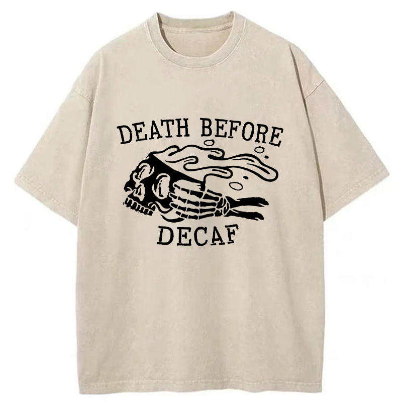 Tokyo-Tiger Reject Caffeine-free Beverages Washed T-Shirt