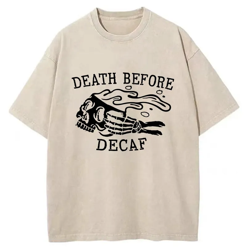 Tokyo-Tiger Reject Caffeine-free Beverages Washed T-Shirt