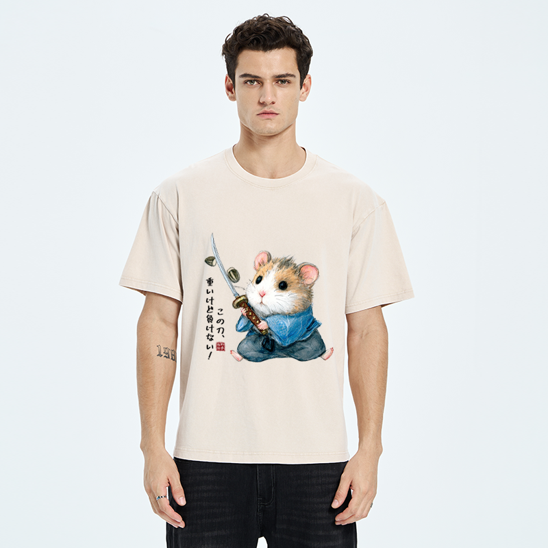 Tokyo-Tiger Heavy Sword, Strong Heart Washed T-Shirt