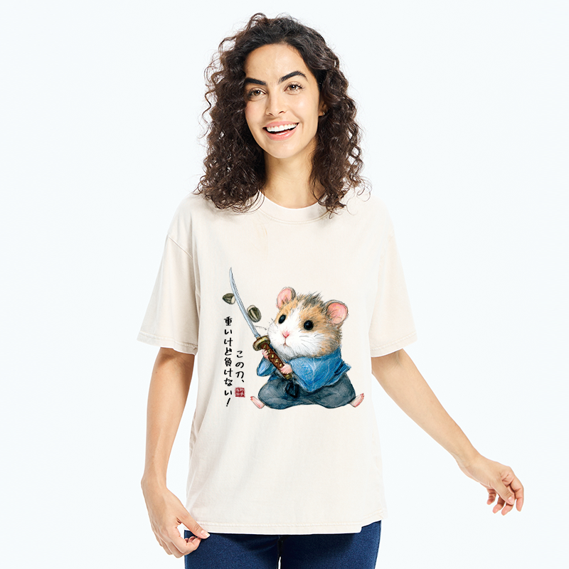 Tokyo-Tiger Heavy Sword, Strong Heart Washed T-Shirt