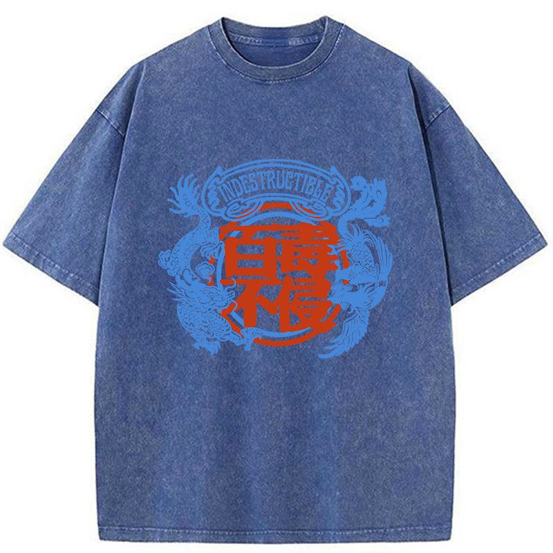 Tokyo-Tiger Indestructible Kanji Washed T-Shirt