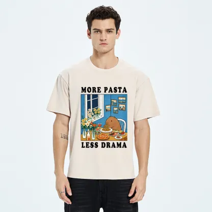 Tokyo-Tiger Capybara：More Pasta, Less Drama Washed T-Shirt