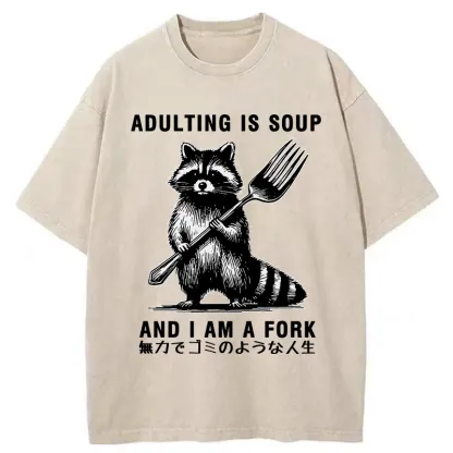 Tokyo-Tiger Helpless Life Washed T-Shirt