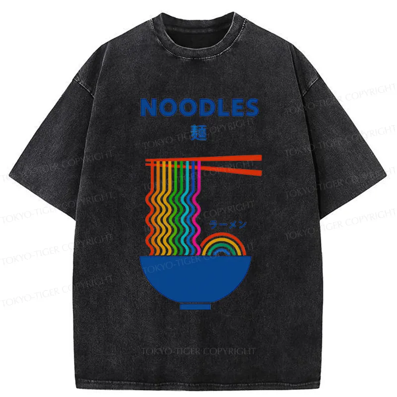 Tokyo-Tiger Rainbow Ramen Washed T-Shirt