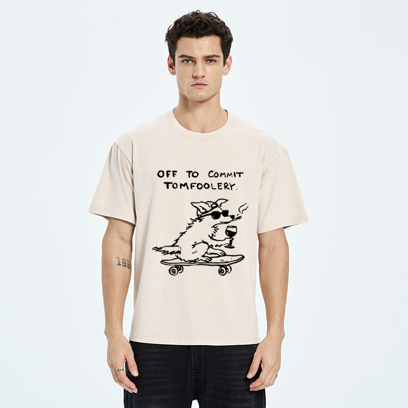 Tokyo-Tiger Wine & Mischief Washed T-Shirt