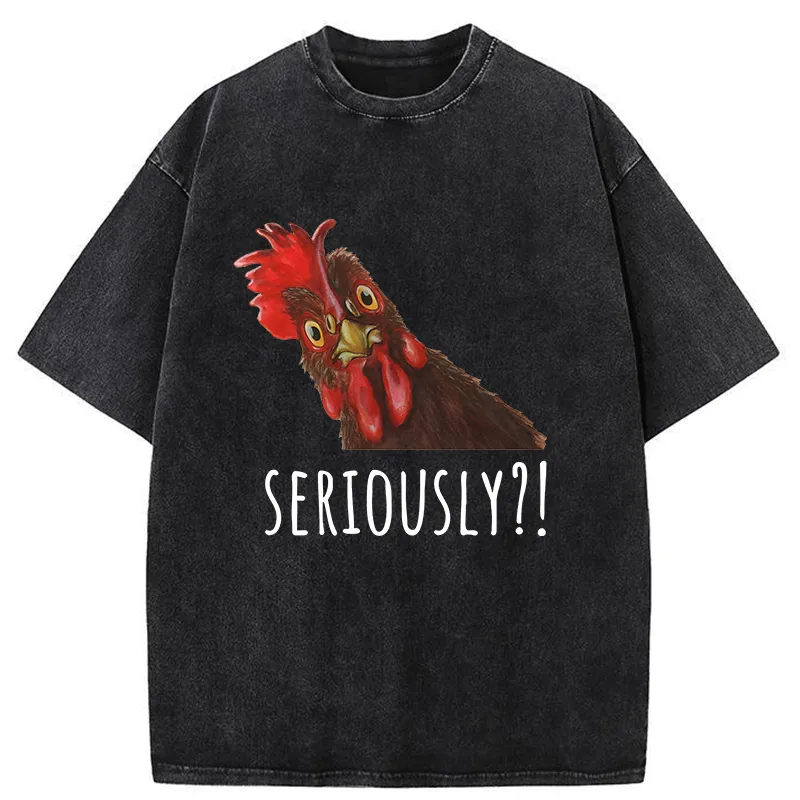 Tokyo-Tiger Questions From The Chicken Washed T-Shirt