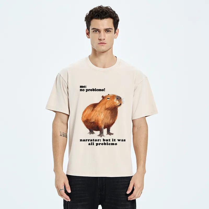 Tokyo-Tiger All Problemo, No Panic Washed T-Shirt