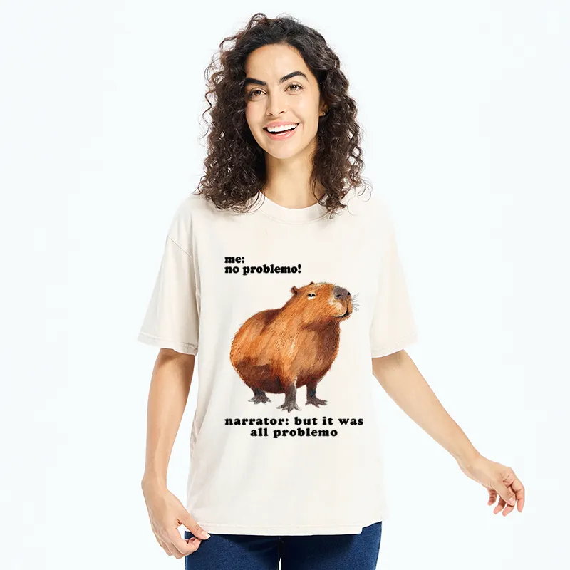 Tokyo-Tiger All Problemo, No Panic Washed T-Shirt