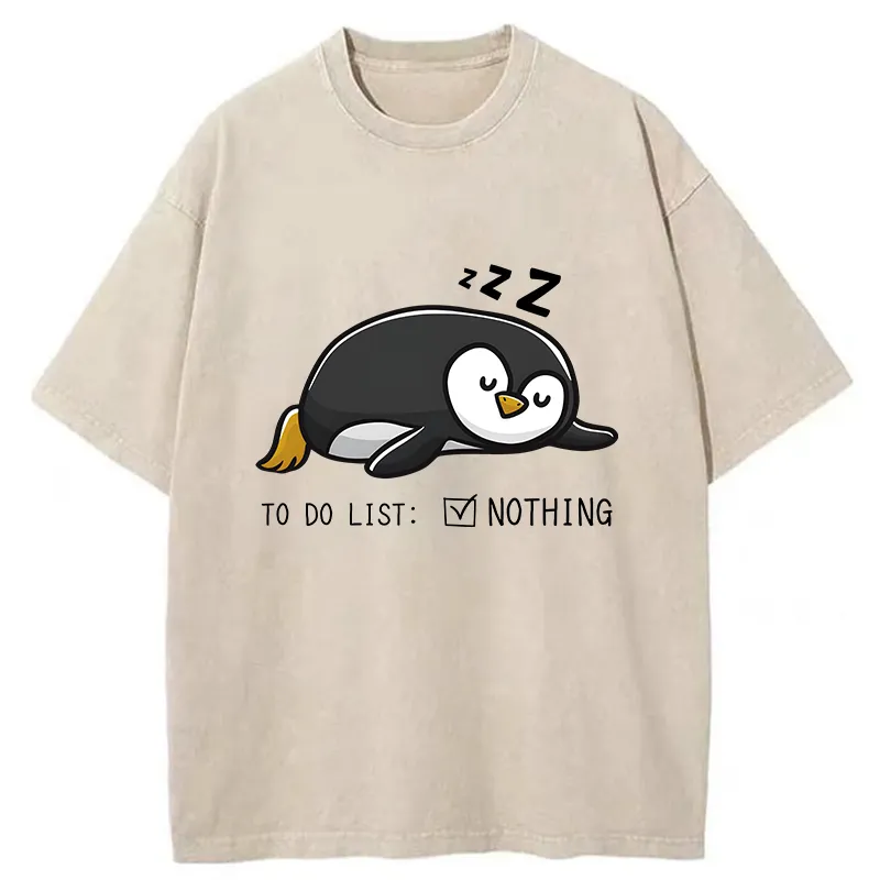 Tokyo-Tiger To-do List Funny Washed T-Shirt