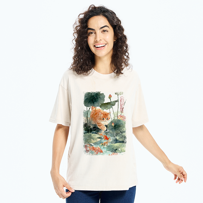 Tokyo-Tiger Yummy in My Eyes Washed T-Shirt