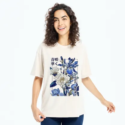 Tokyo-Tiger Harmony of Bloom and Breeze Washed T-Shirt