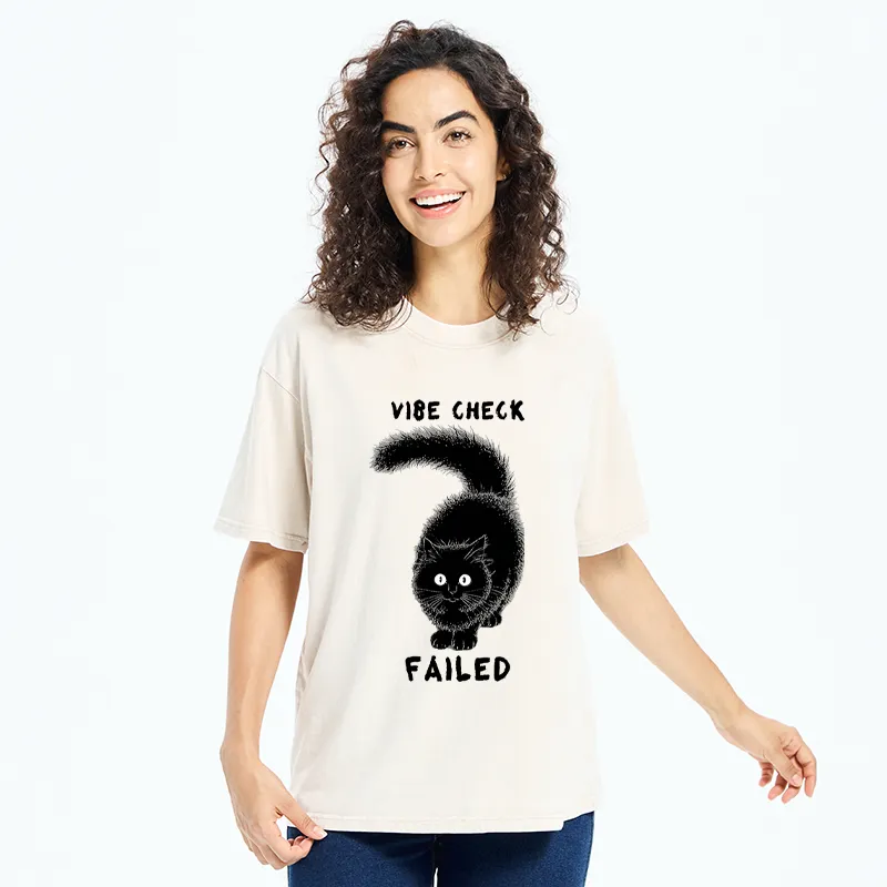 Tokyo-Tiger Cat's Vibe Check Washed T-Shirt