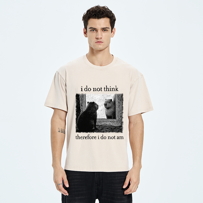 Tokyo-Tiger Capybara Paradox Washed T-Shirt