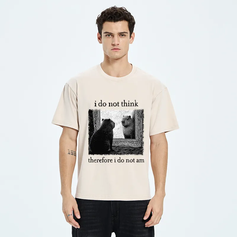 Tokyo-Tiger Capybara Paradox Washed T-Shirt