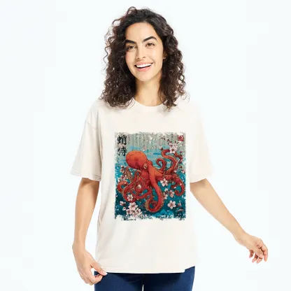 Tokyo-Tiger The Eight-Armed Samurai Washed T-Shirt