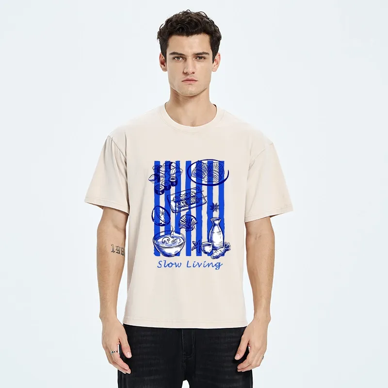 Tokyo-Tiger Slow Living Moments Washed T-Shirt