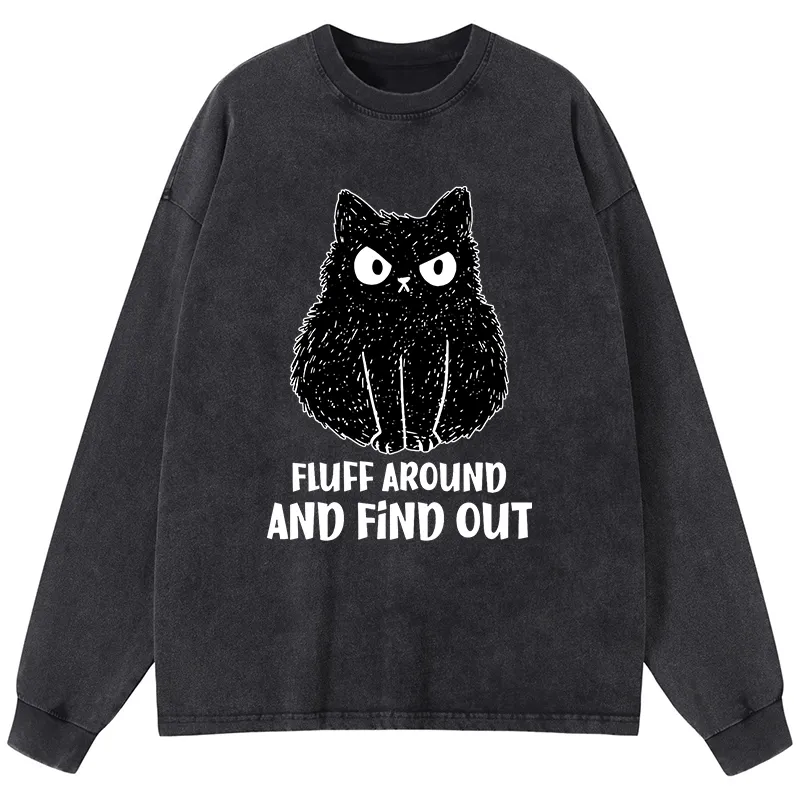 Tokyo-Tiger Consequences Of Fooling Around Washed Long Sleeve T-Shirt