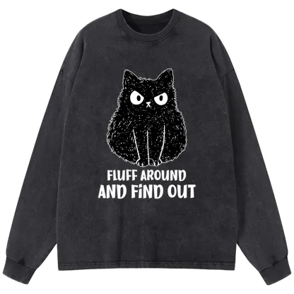 Tokyo-Tiger Consequences Of Fooling Around Washed Long Sleeve T-Shirt