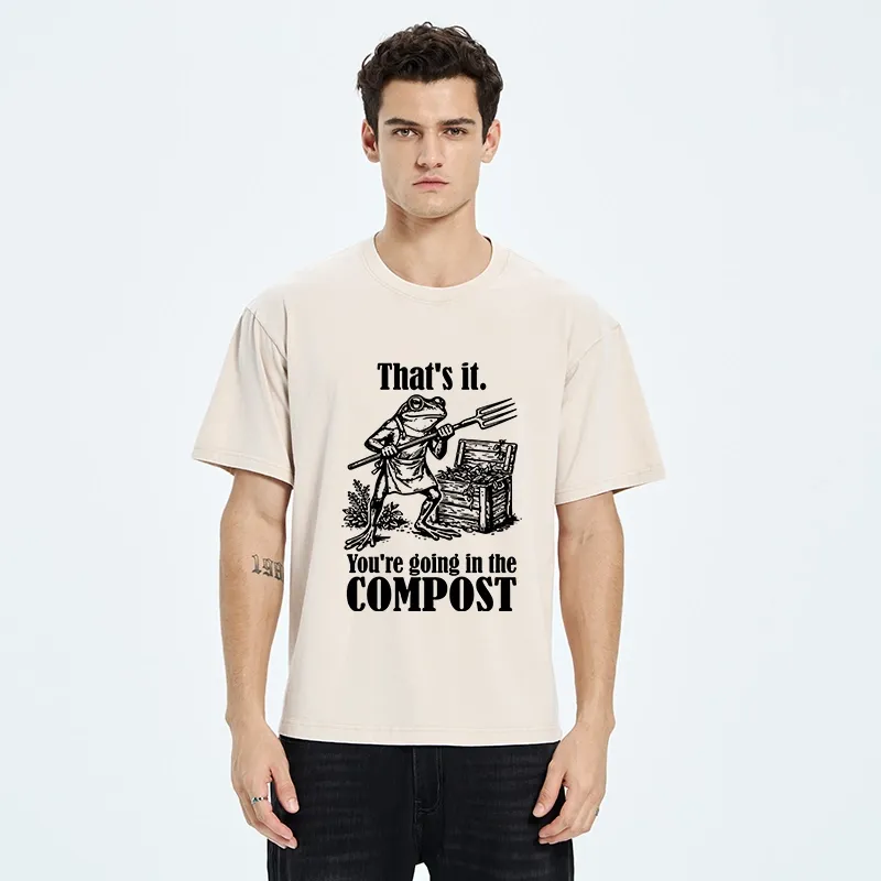 Tokyo-Tiger Frog’s Compost Threat Washed T-Shirt