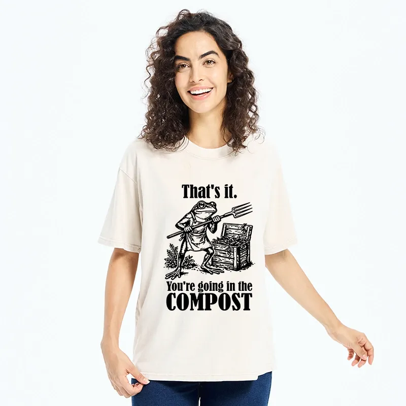 Tokyo-Tiger Frog’s Compost Threat Washed T-Shirt