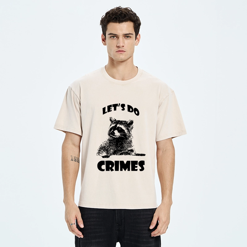Tokyo-Tiger Raccoon’s Crime Pact Washed T-Shirt